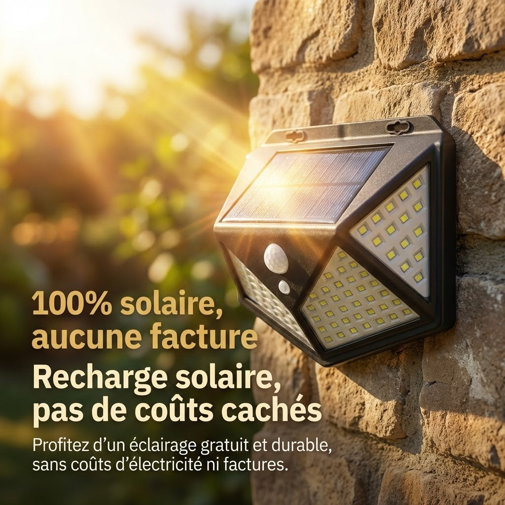 LAMPE SOLAIRE INTELLIGENTE SÉCURITÉ
